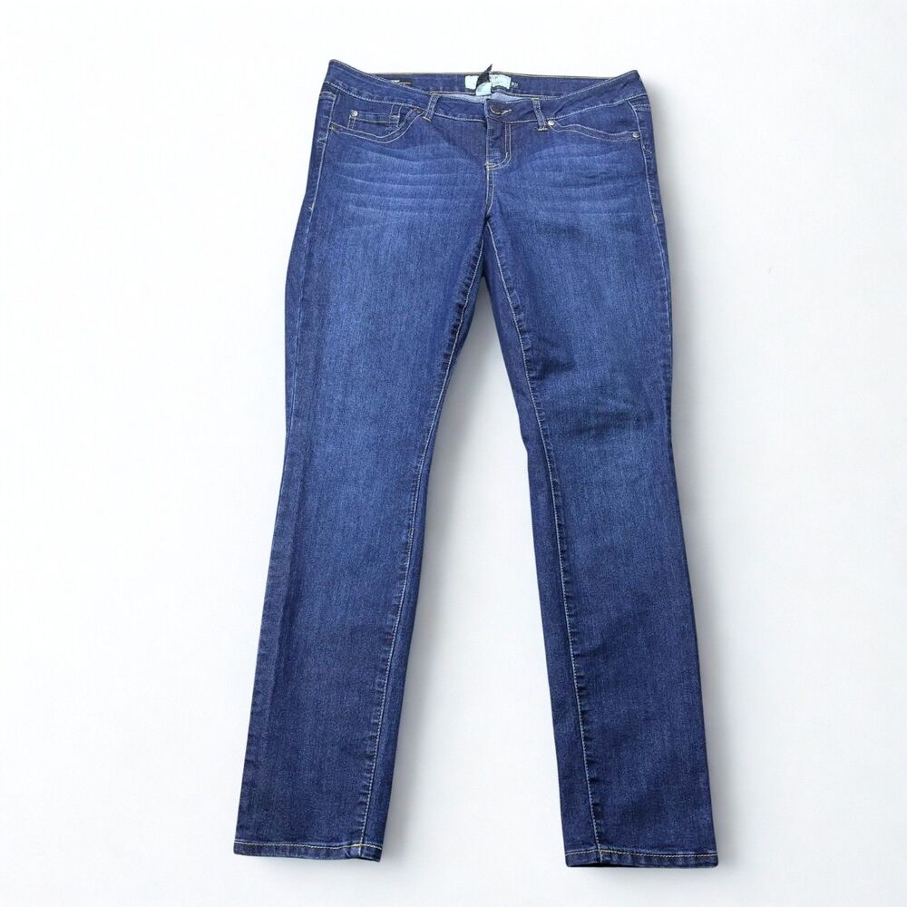 Torrid Jeans Womens 14R Skinny Blue Stretch Denim Mid Rise Medium Wash
